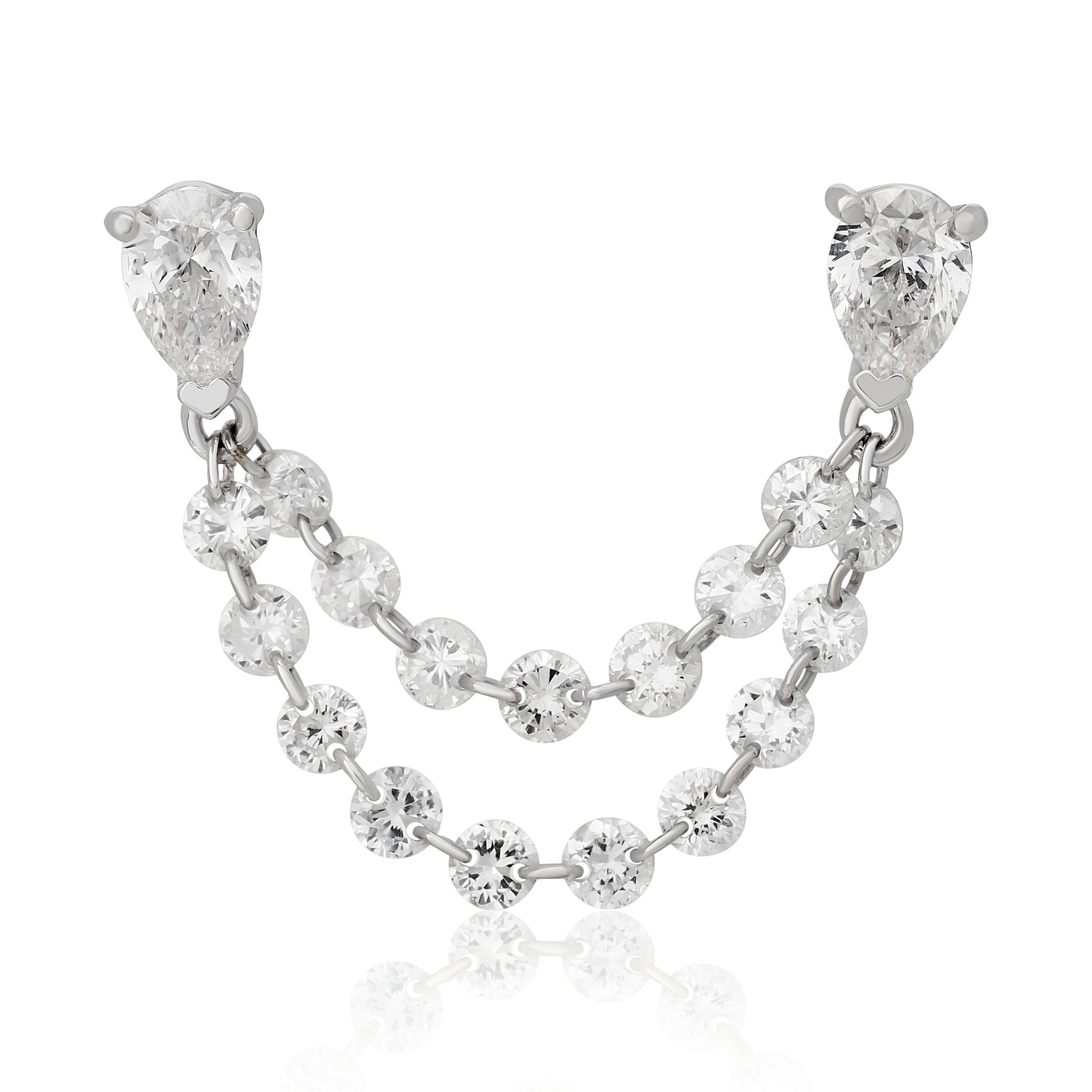 Double Row Diamond Ear Chain