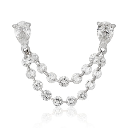Double Row Diamond Ear Chain