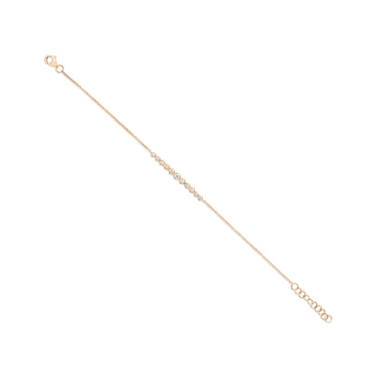 Graduated Diamond Link Bracelet - Two