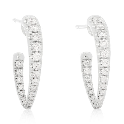 Diamond Dagger Hoop Earrings