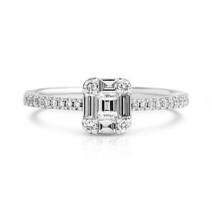 Petite Diamond Illusion Ring