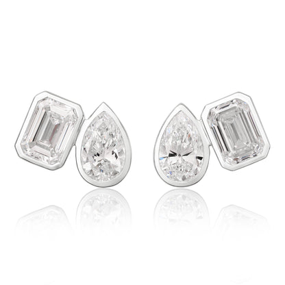 Toi Et Moi Lab Diamond Stud Earrings