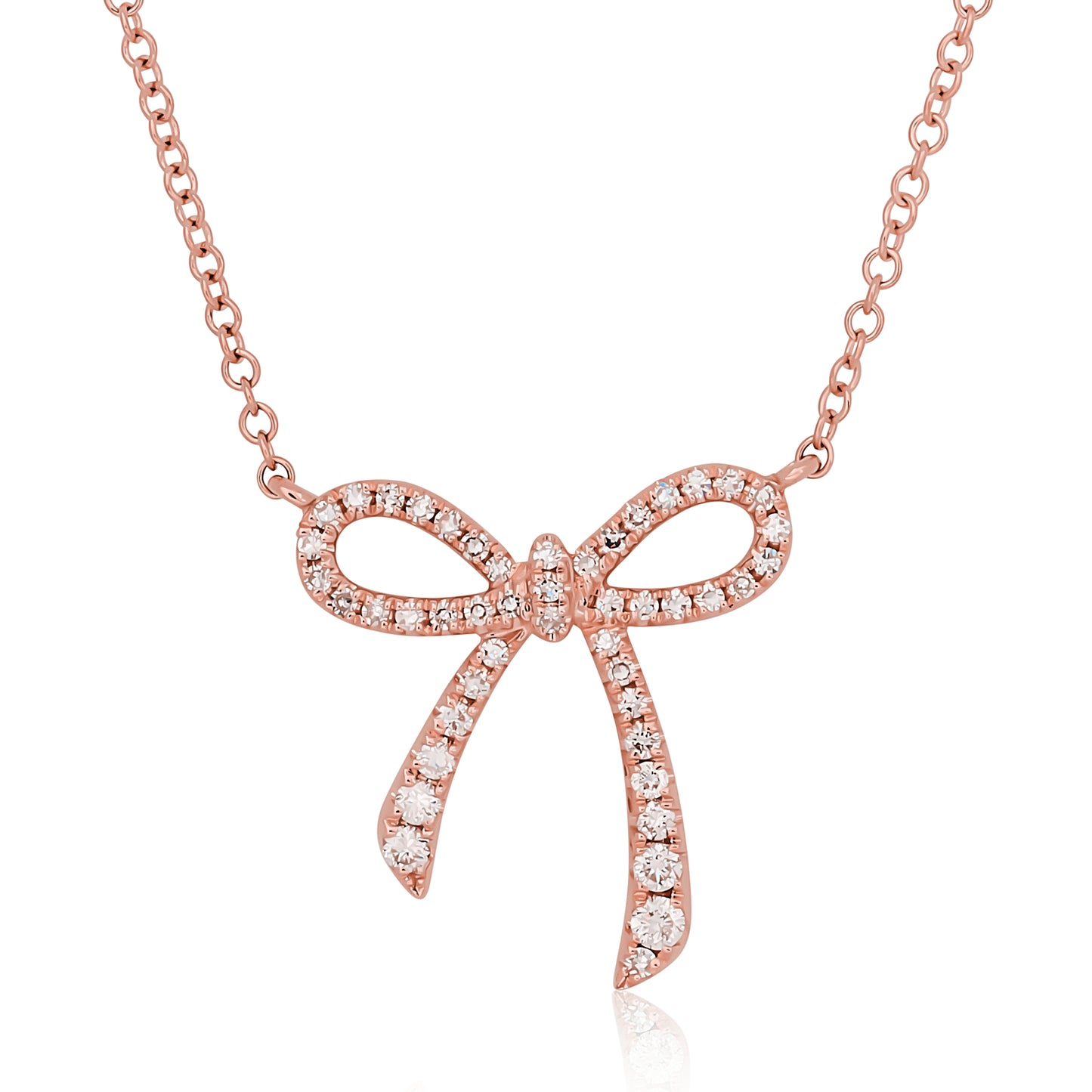 Diamond Bow Pendant