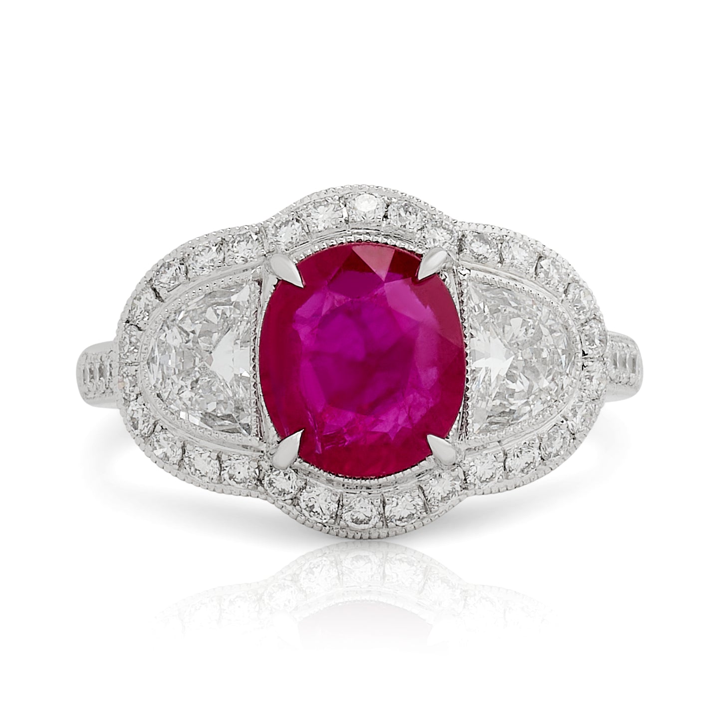 Estate Ruby and Diamond Ring