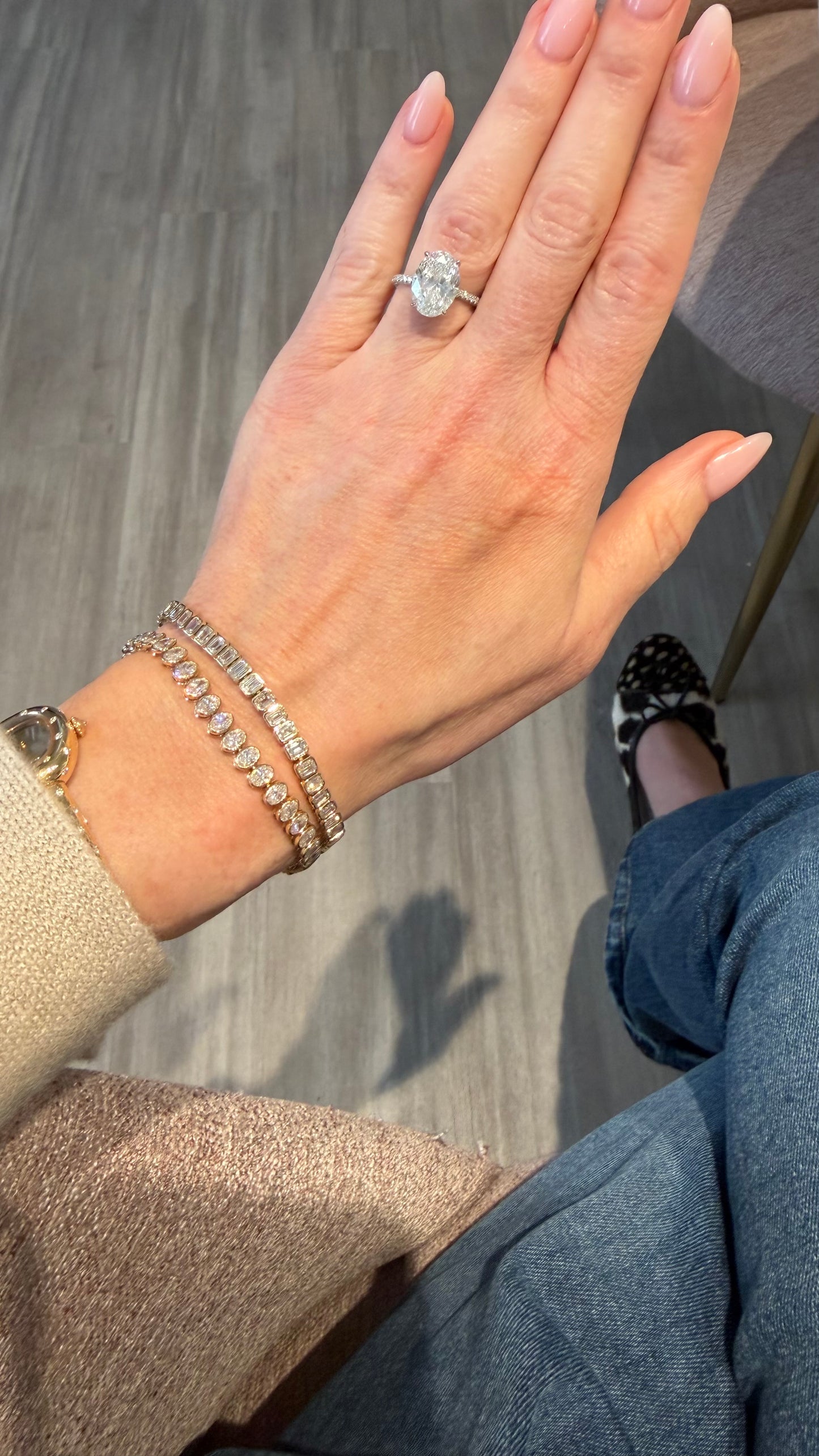 Lab Diamond Emerald Cut Tennis Bracelet