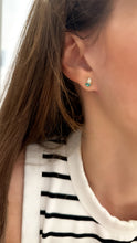 Load image into Gallery viewer, Toi Et Moi Diamond and Emerald Birthstone Stud Earrings
