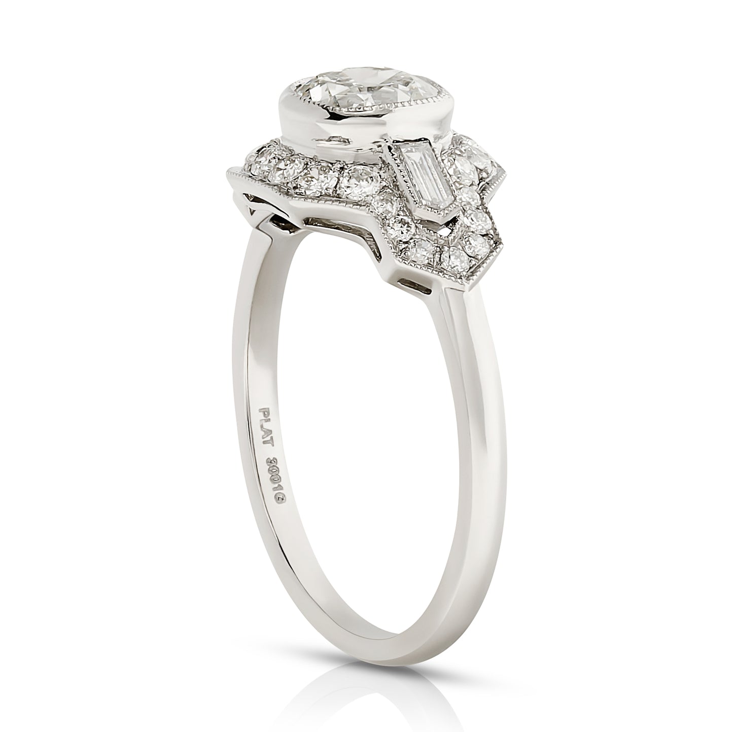 Petite Cushion Cut Diamond Ring