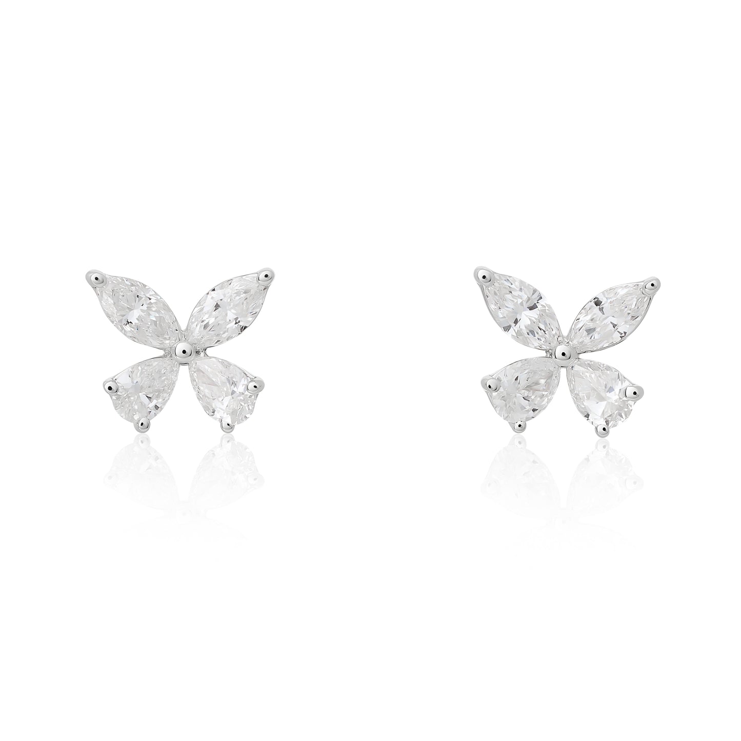 Diamond Darling Butterfly Stud Earrings