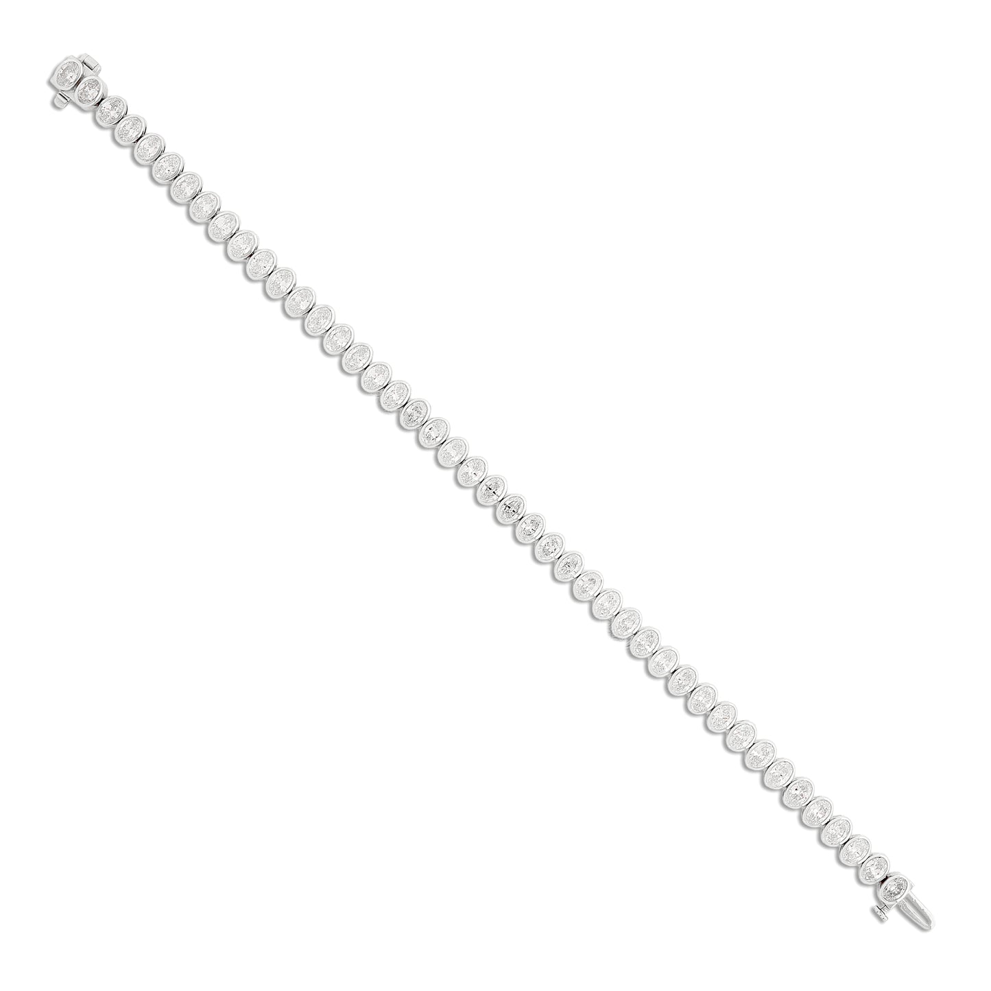Lab Diamond Bezel Tennis Bracelet