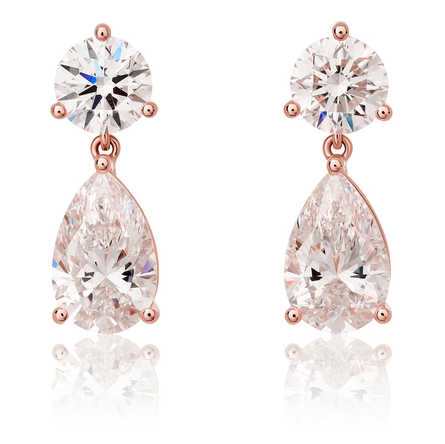 Petite Lab Diamond Dangle Earrings
