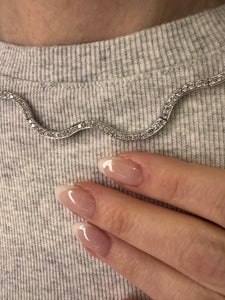Diamond Wave Necklace