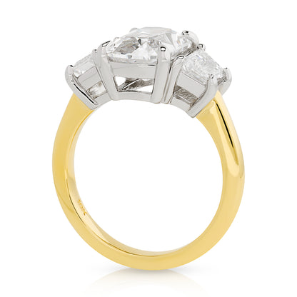 Three Stone Lab Diamond Ring