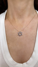 Load image into Gallery viewer, Petite Sapphire Star of David Pendant