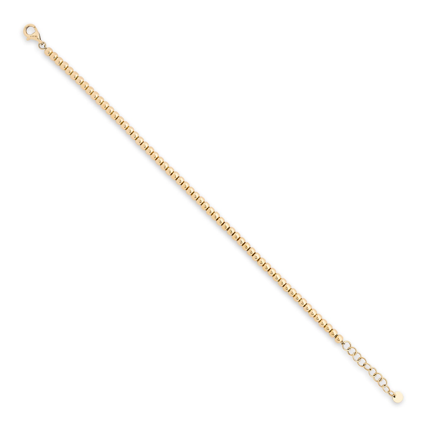 Yellow Gold Ball Bead Bracelet