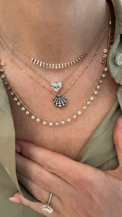 "The Kira" Lab Diamond Heart Pendant