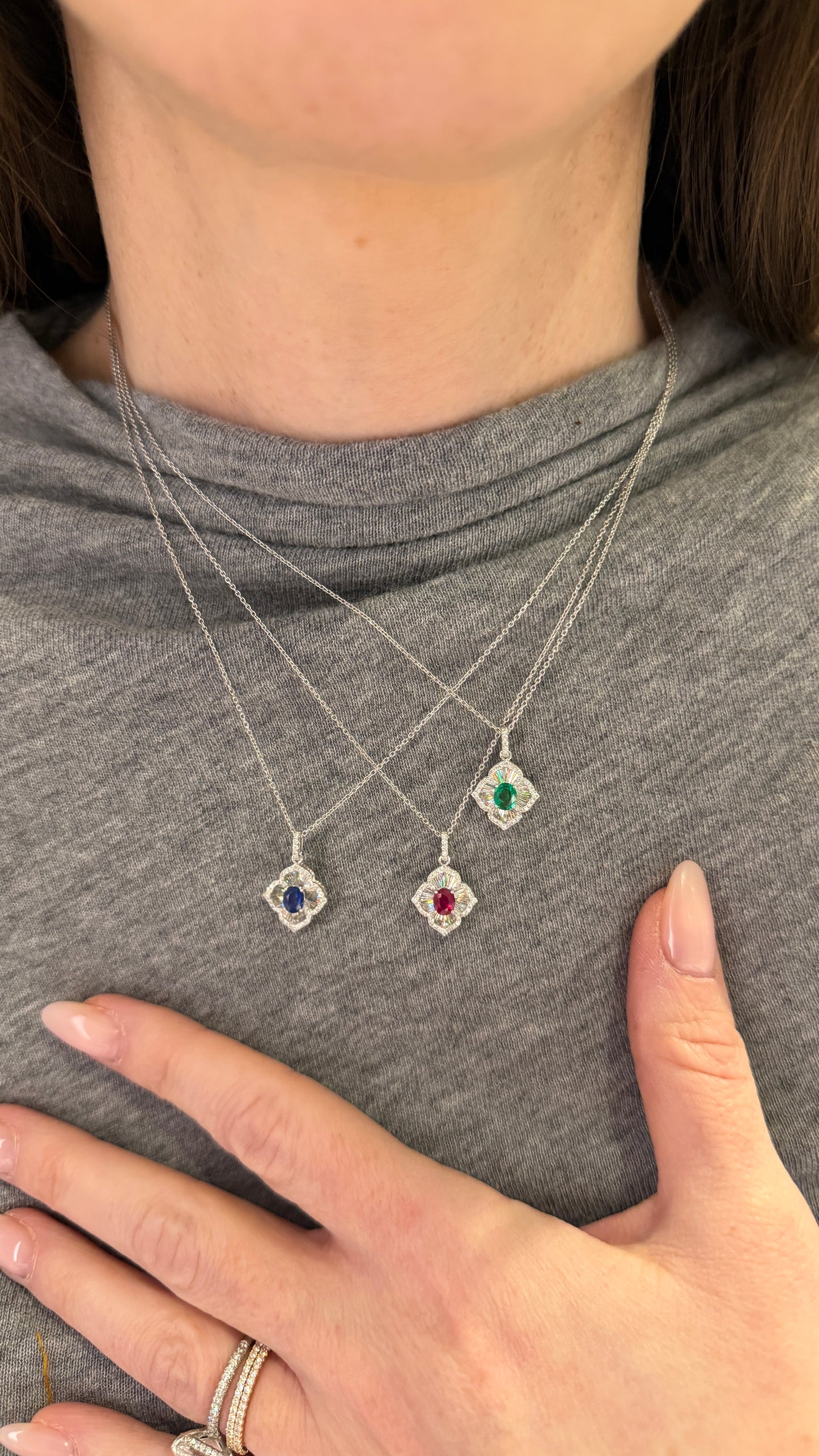 Ruby and Diamond Dreams Pendant