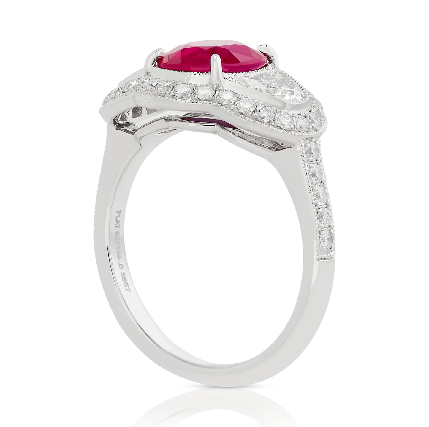 Estate Ruby and Diamond Ring