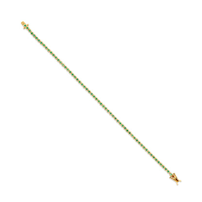 Dainty 1 Emerald Tennis Bracelet