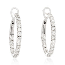 Load image into Gallery viewer, The Danielle Diamond Hoop Earrings Size 3-21mm