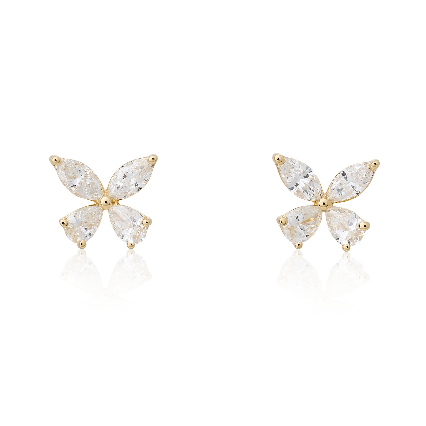 Diamond Darling Butterfly Stud Earrings
