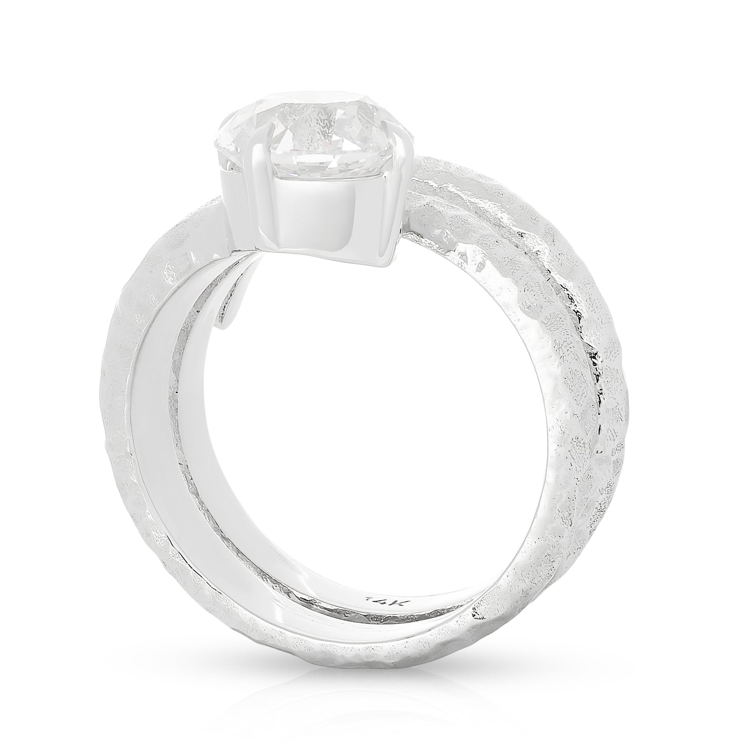 Lab Diamond Triple Coil Ring