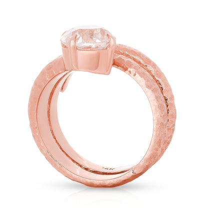 Lab Diamond Triple Coil Ring