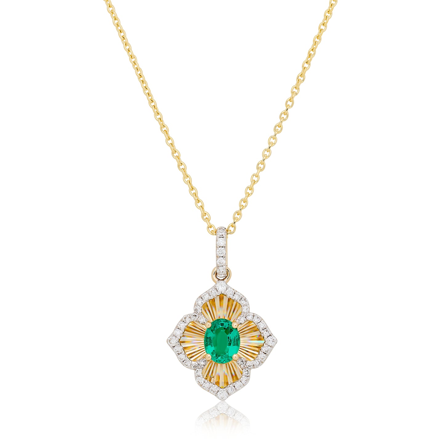 Emerald and Diamond Dreams Pendant