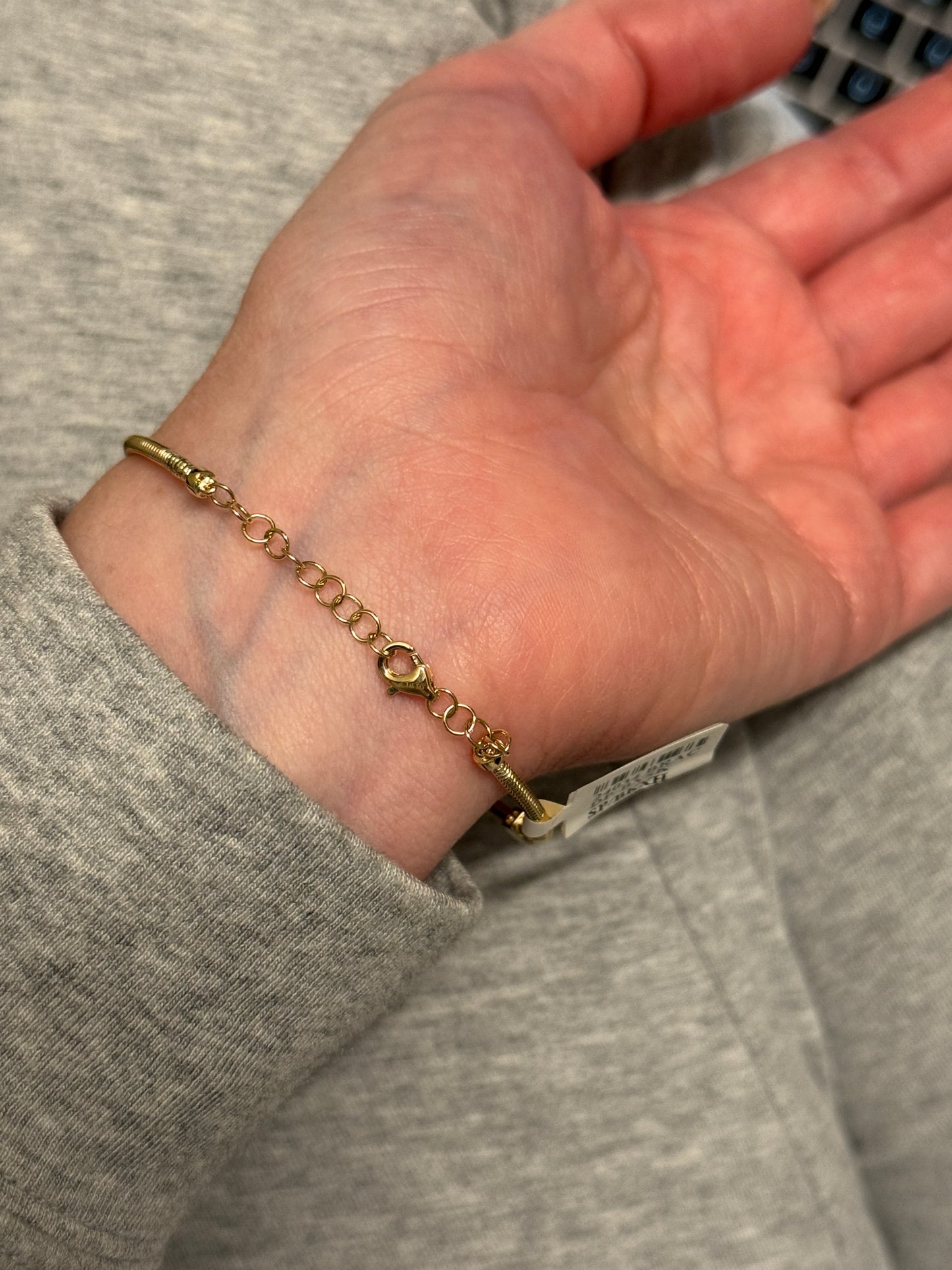 Fluted Gold Diamond Flex Bracelet