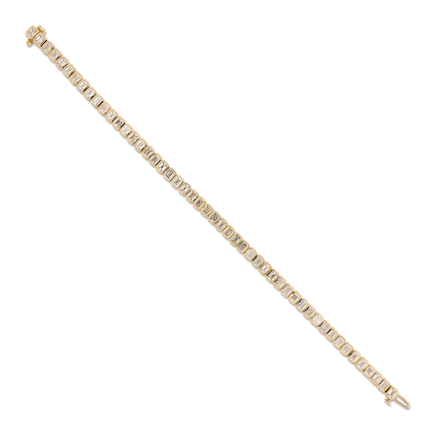 Lab Diamond Emerald Cut Tennis Bracelet