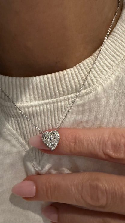 Diamond Illusion Heart Pendant