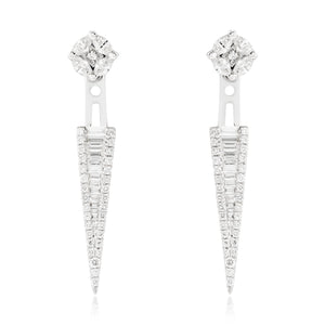 Diamond Illusion Stud With Removable Dagger