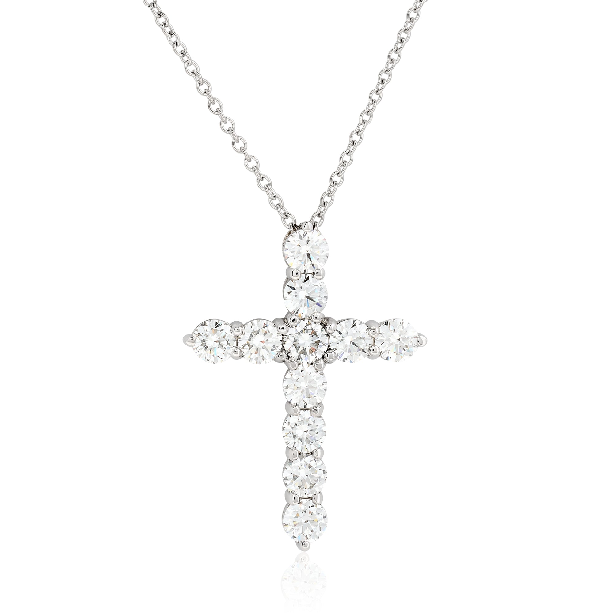 Diamond Faith Cross Necklace – Happy Jewelers