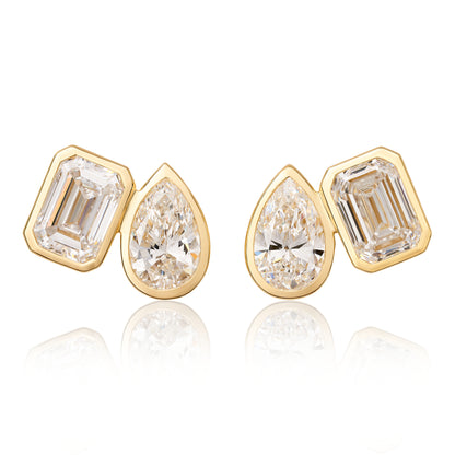 Toi Et Moi Lab Diamond Stud Earrings
