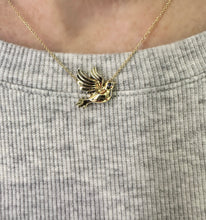 Load image into Gallery viewer, All Gold Baby Dove Pendant - Two