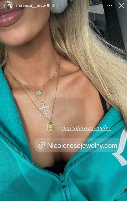 The Mallory Cross Diamond Pendant