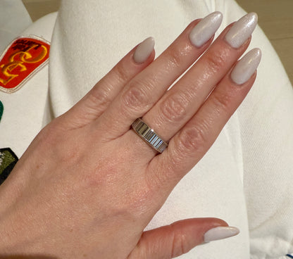 Estate Channel Set Baguette Diamond Band