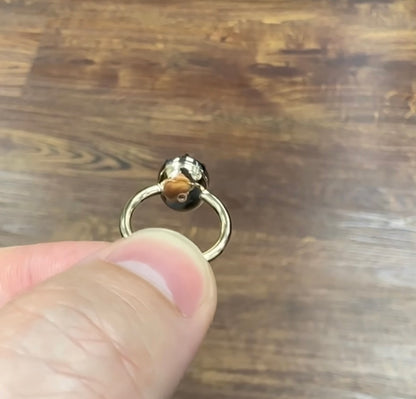 Button Back Lab Grown Diamond Engagement Ring