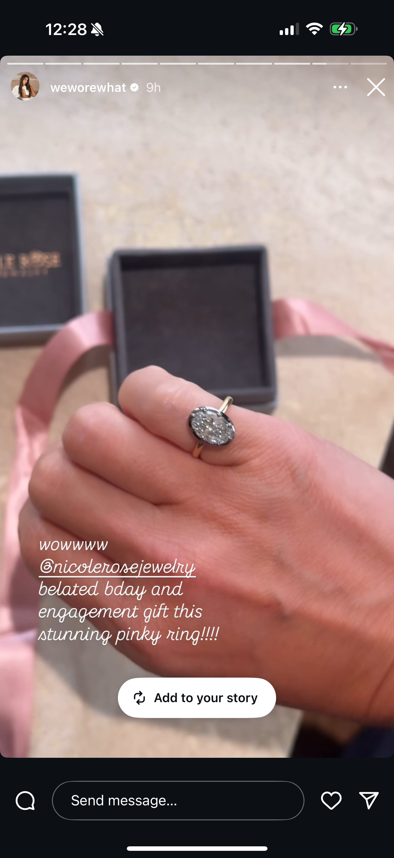 Button Back Lab Grown Diamond Engagement Ring