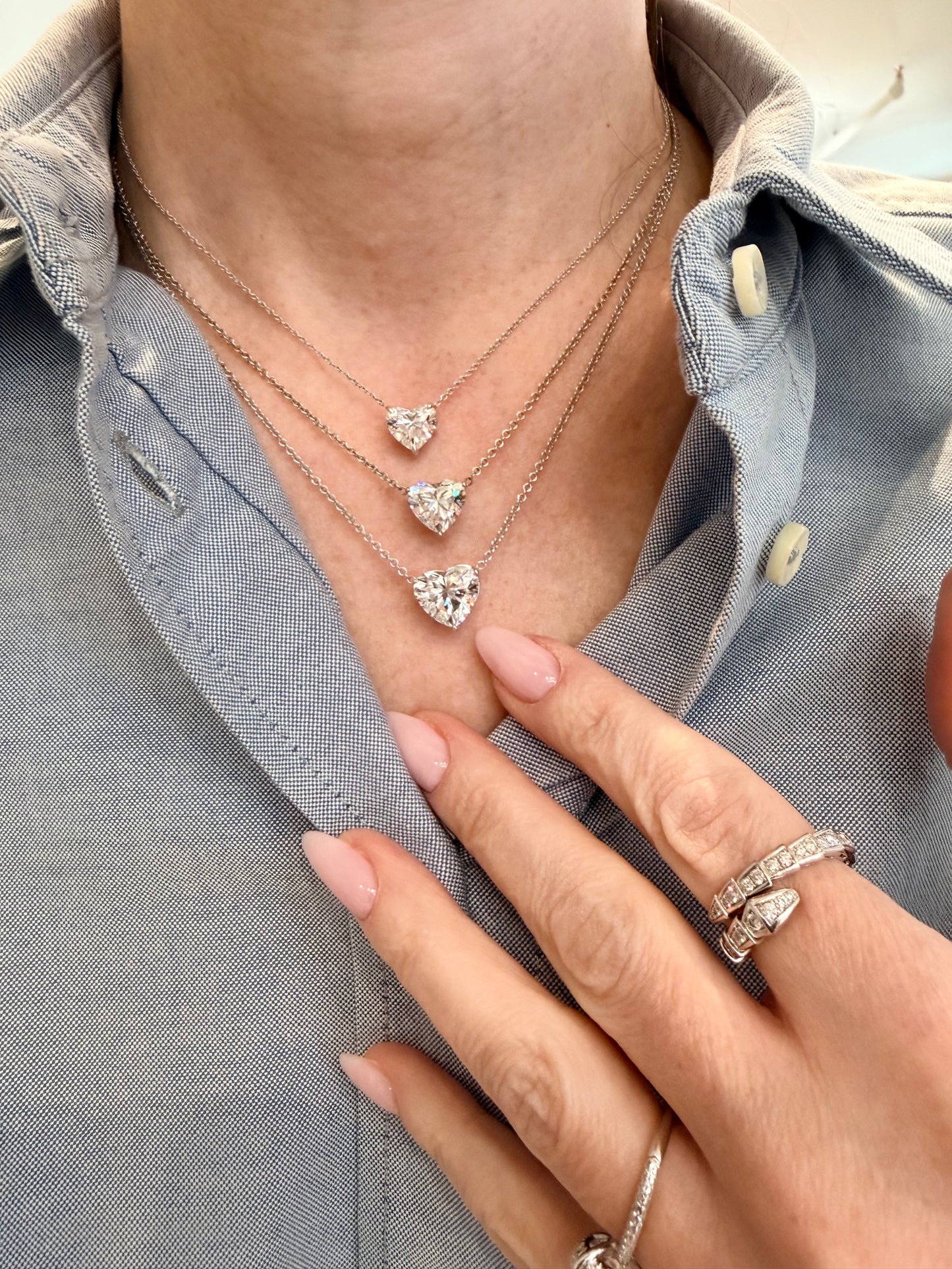 "The Kira" Lab Diamond Heart Pendant