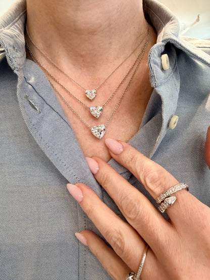 "The Kira" Lab Diamond Heart Pendant
