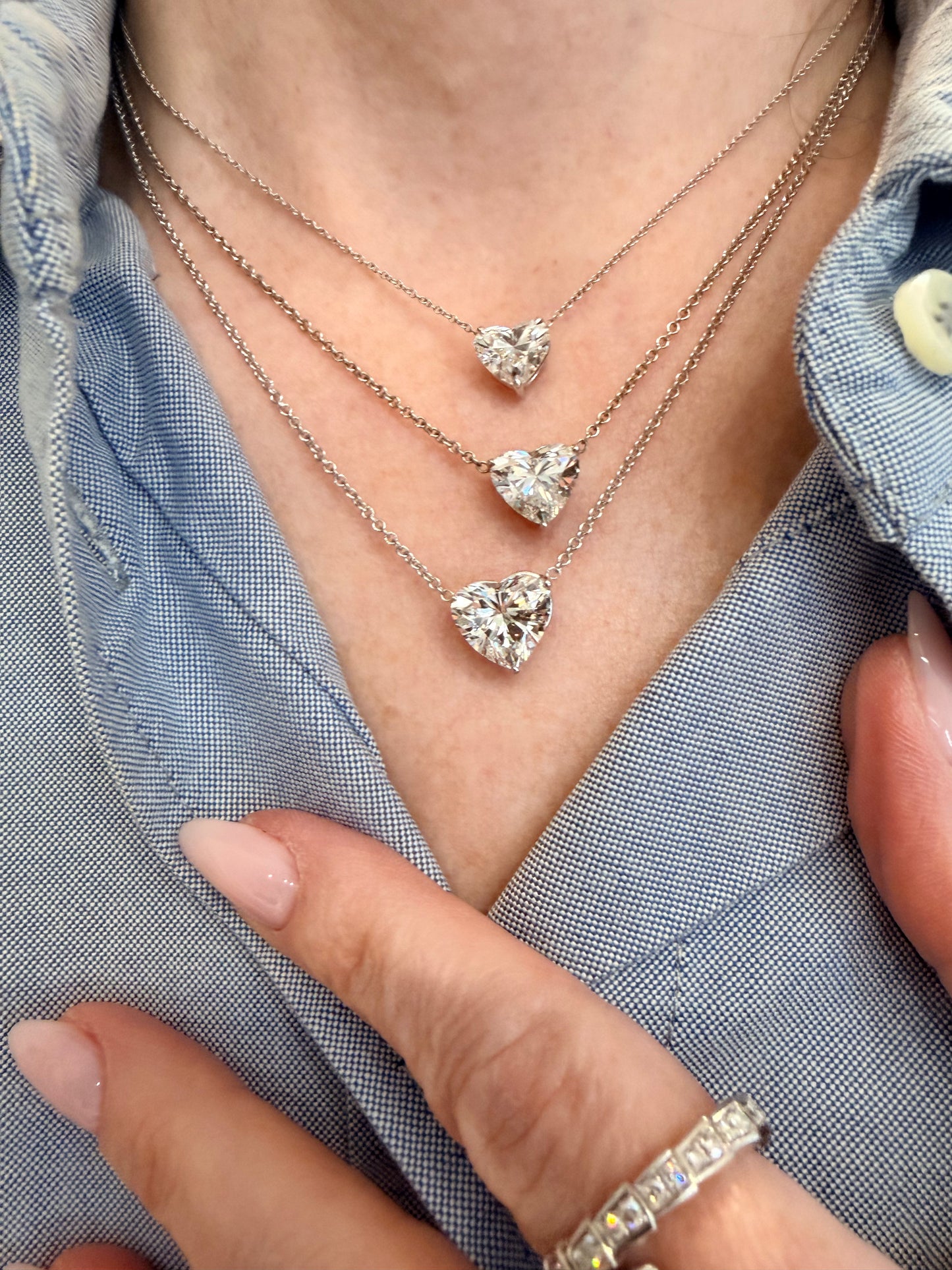 "The Kira" Lab Diamond Heart Pendant