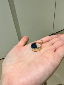 Sapphire Crystal and Sapphire Shaker Pendant