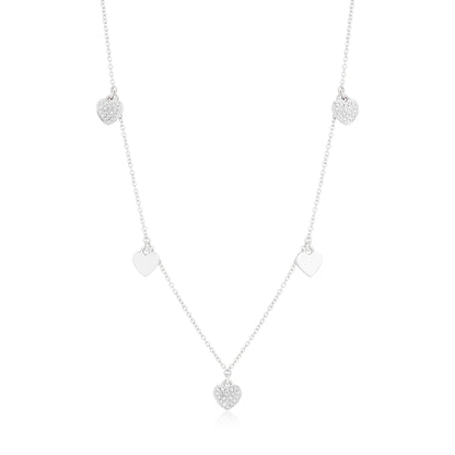 Diamond Heart Dangle Necklace