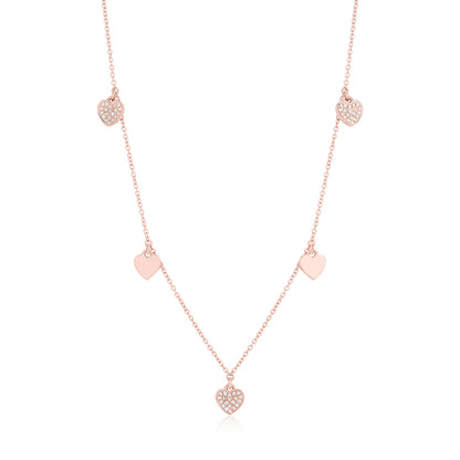 Diamond Heart Dangle Necklace