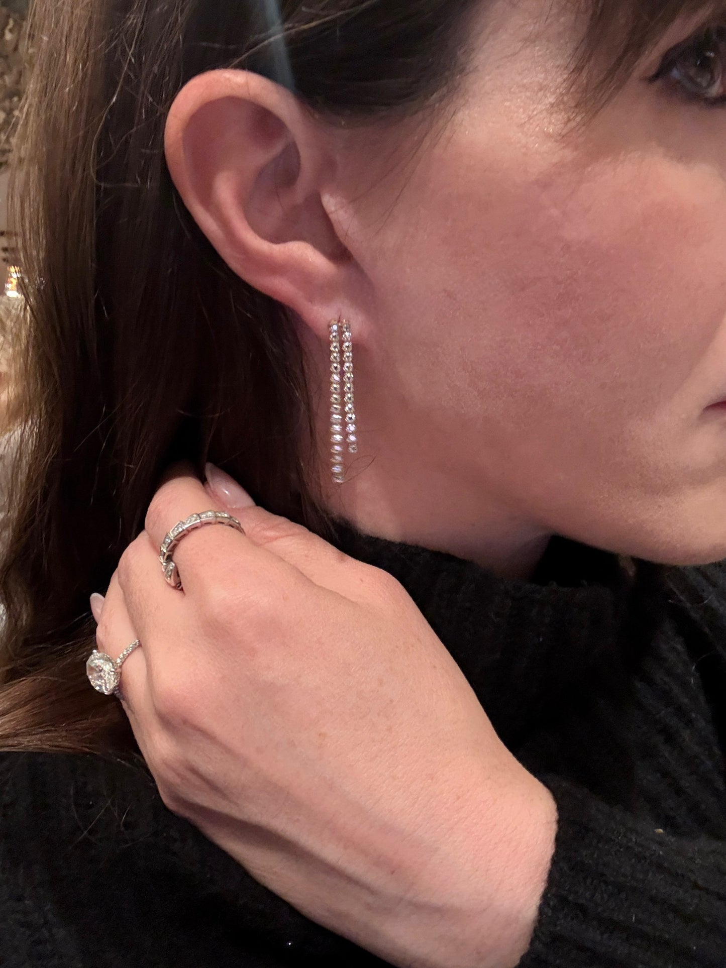 Two Strand Dangle Earrings