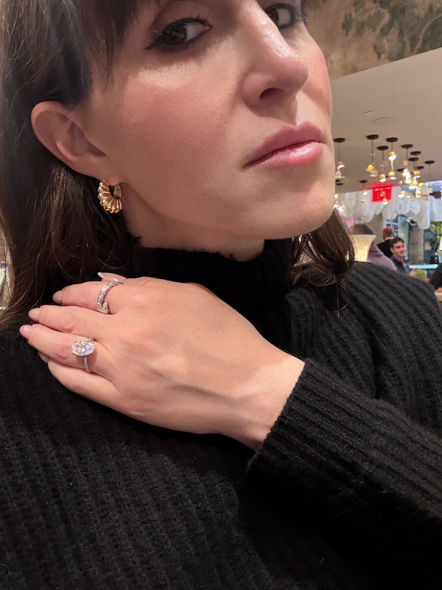 Shrimp Style Hoop Earrings