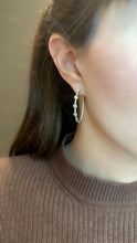 Load image into Gallery viewer, Bezel Set Fancy Shape Diamond Hoop Earrings