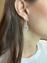 Load image into Gallery viewer, Aquamarine and Diamond Hanging Earrings