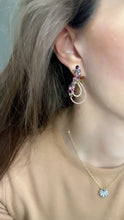 Load image into Gallery viewer, Rocky Mountain Multi Color and Diamond Drop Earrings