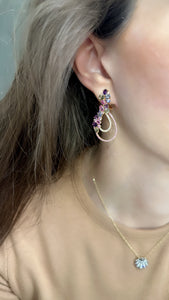 Rocky Mountain Multi Color and Diamond Drop Earrings